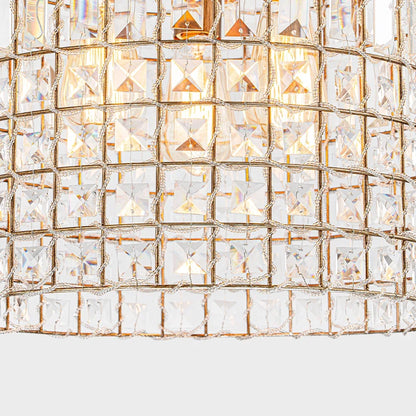 Lustre pendentif Aurélie Vintage en cristal, 6 lumières, luxe