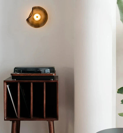 Élise Halo Shade Glass LED Wall Sconce