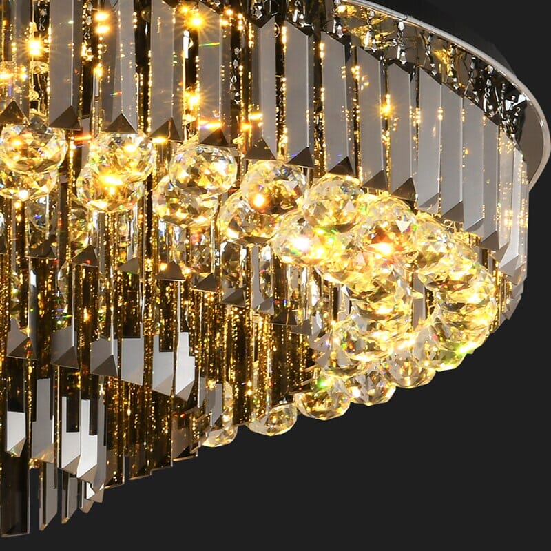 Madeleine Meridian Black Crystal Chandelier