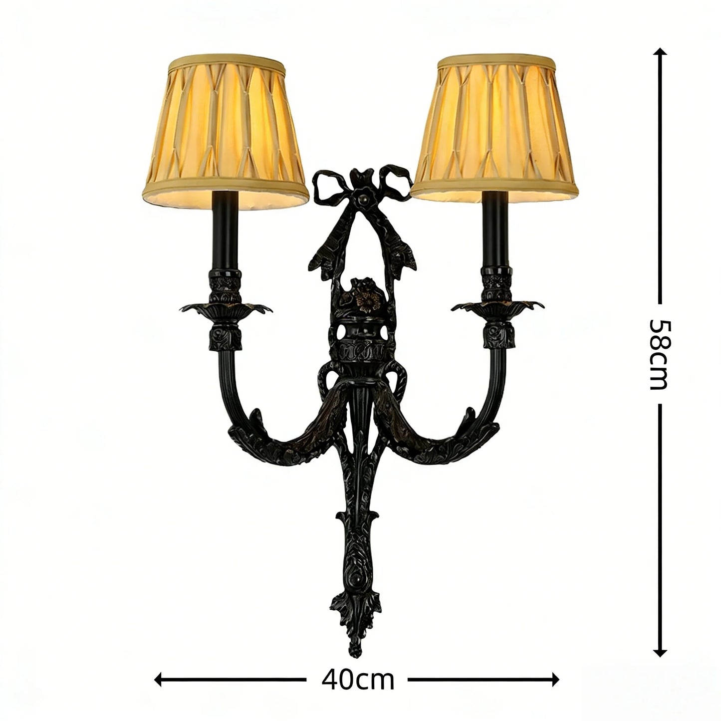 Applique Murale Camille Rétro Française en Laiton et Cristal LED pour Chambre à Coucher