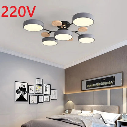 Plafonnier lustre LED tricolore moderne Anaïs