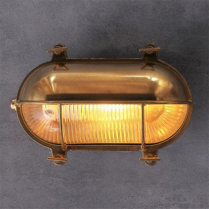 Adélaïde Outdoor Glass Wall Lamp IP44 Vintage