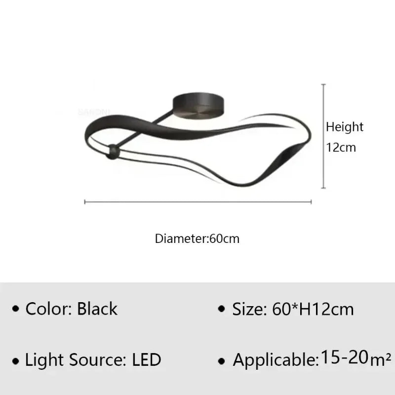 Plafonnier anneau minimaliste Camille
