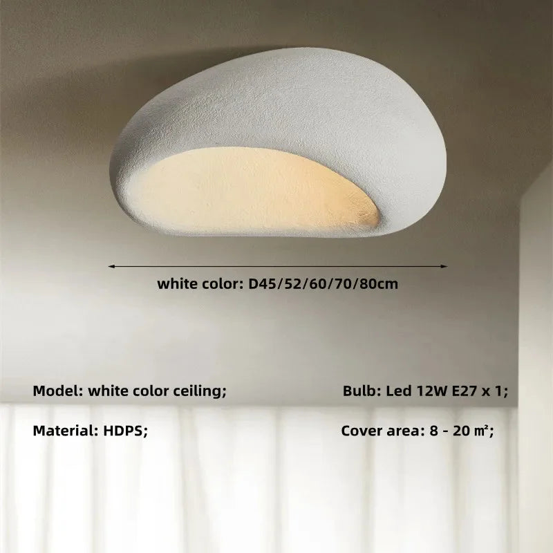 Plafonnier semi-encastré LED Évora minimaliste texturé