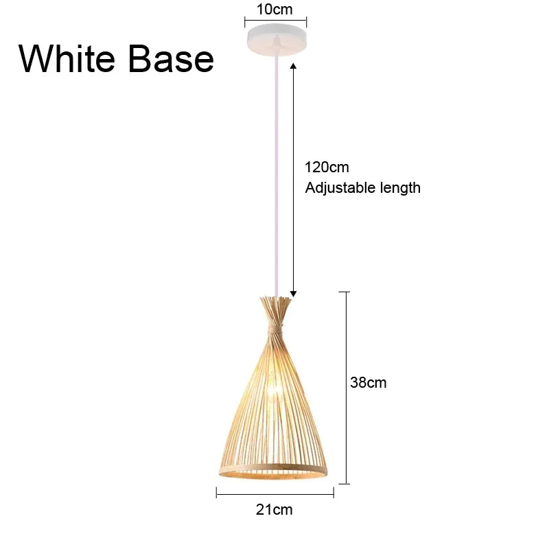 Aurélien Bamboo Rattan Pendant Light Handwoven Ceiling