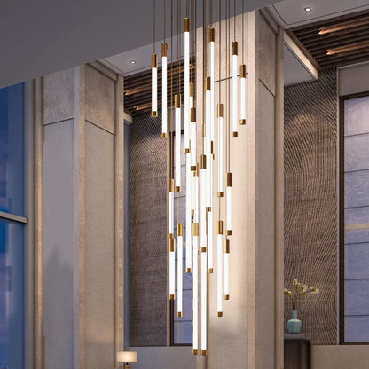 Geneviève Luxury Crystal LED Staircase Chandelier Light