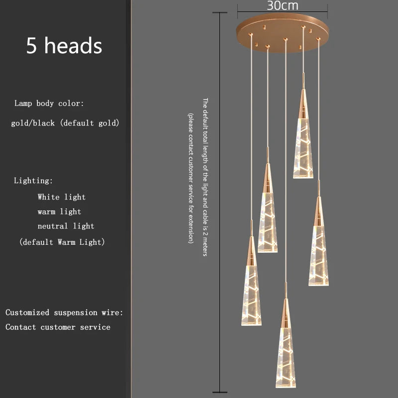 Camille Crystal Branch Pendant Chandelier
