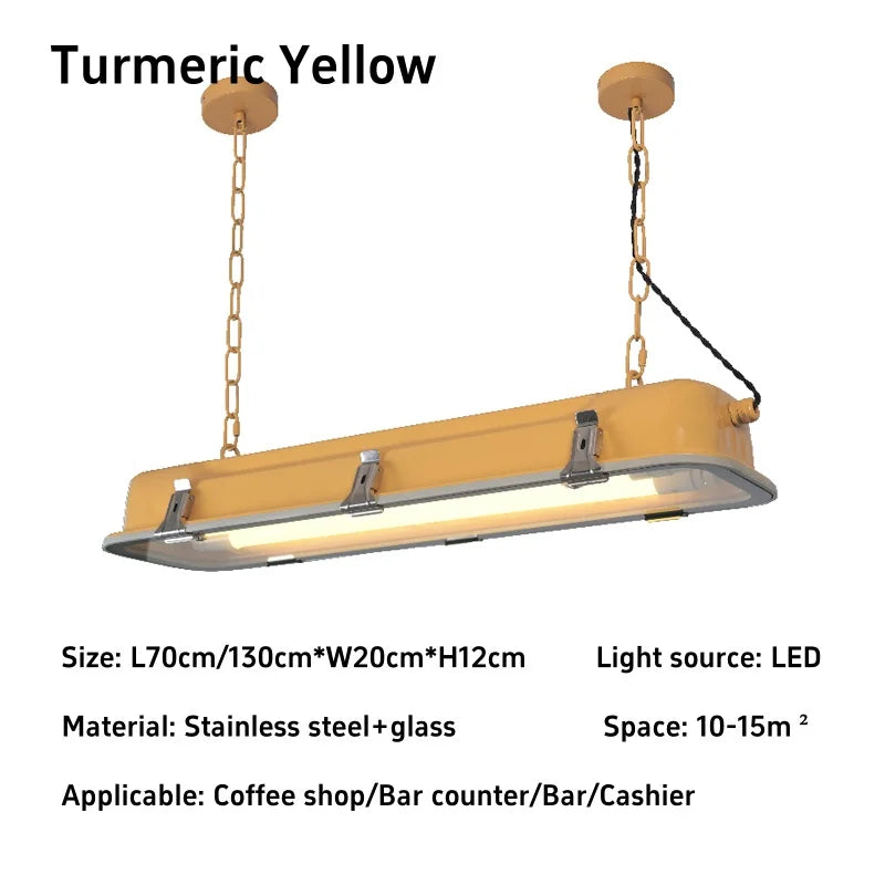 Amélie Industrial Rectangular Pendant Chandelier