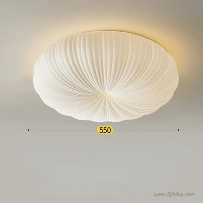 Élodie Nordic Cream Pumpkin Ceiling Light