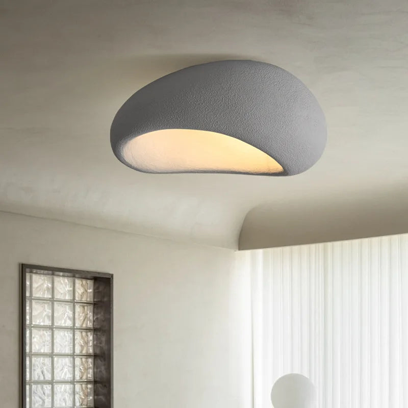 Camille Wabi Sabi Resin Ceiling LED Flush Mount Lamp