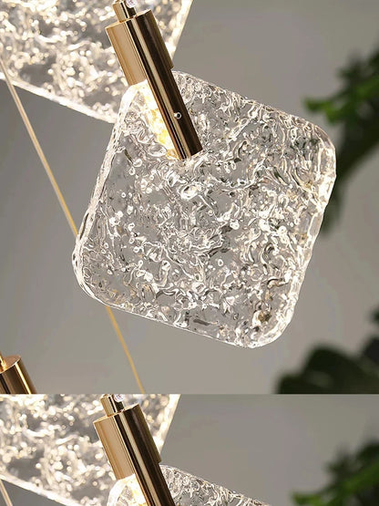 Lustre de plafond LED en cristal de luxe Isabelle