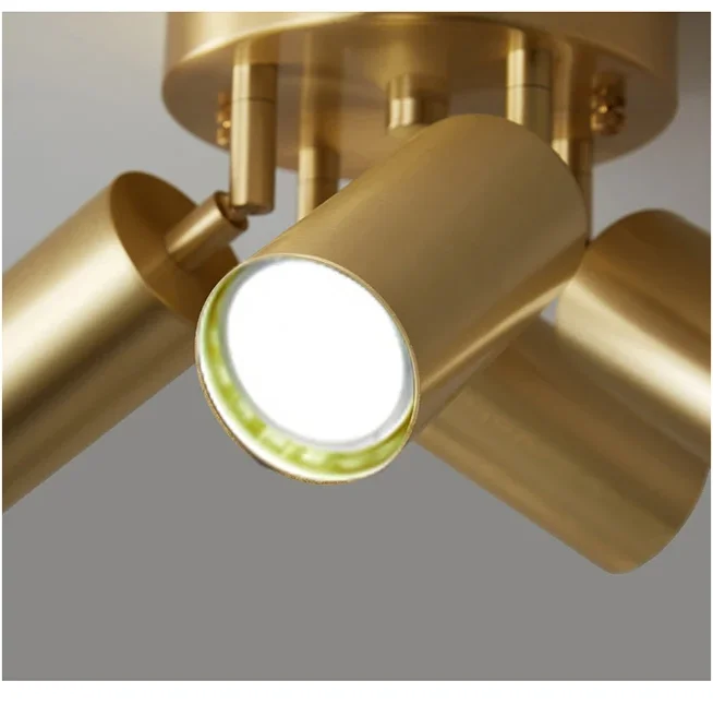 Plafonnier multipositions orientable Juliette Postmodern Gold GU10