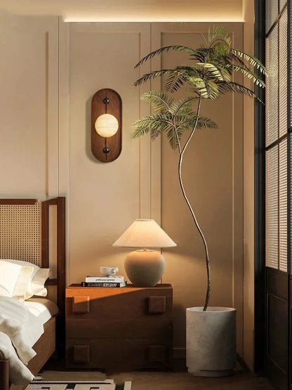 Applique Murale LED en Marbre Sculpté Élodie Soluna