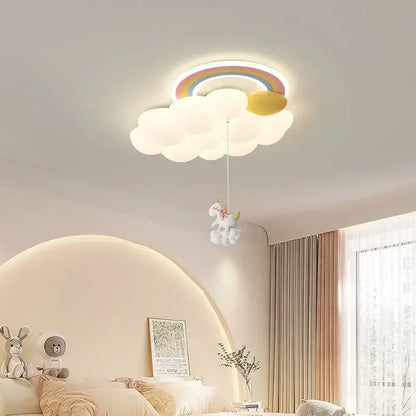 Plafonnier LED Élodie Nuage Nordique Moderne pour Chambre d'Enfant