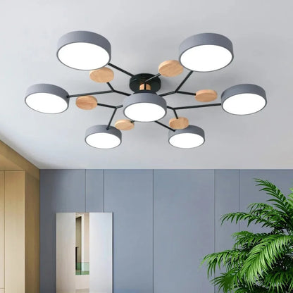 Plafonnier lustre LED tricolore moderne Anaïs