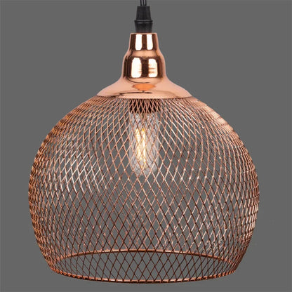 Élise Nordic Bird Cage Pendant Light E27 Rose Gold Retro Chandelier