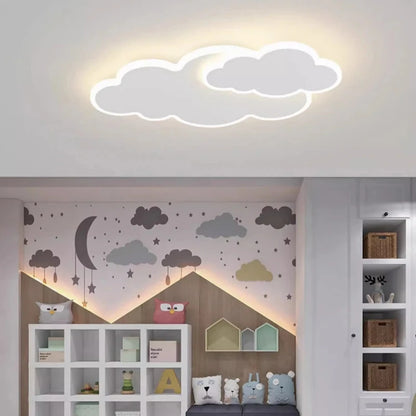 Plafonnier LED Élodie Creative Cloud pour chambre d'enfant, intensité variable