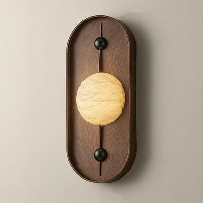 Applique Murale LED en Marbre Sculpté Élodie Soluna