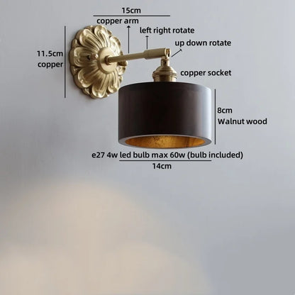 Isabelle Glass Flower Brass Wall Light