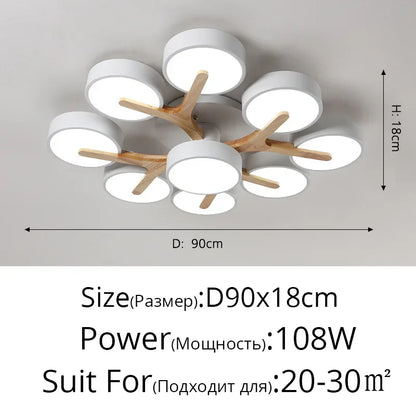 Chloé Nordic Macaron LED Ceiling Chandelier Light