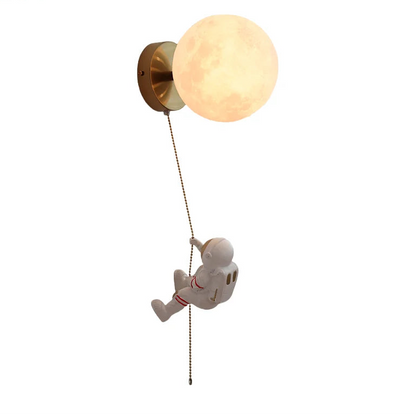 Élise Nordic White Iron LED Wall Lamp Kids Room Decor