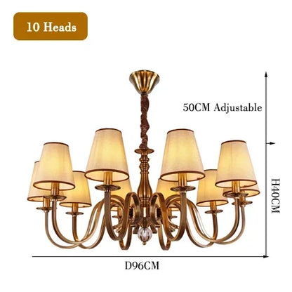 Luxury Classic LED Chandelier Light for Living and Dining Room