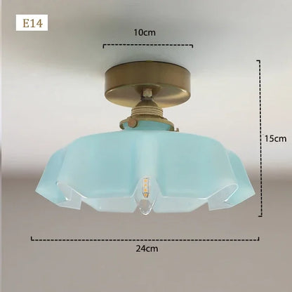Suspension en verre français Élodie Laiton nordique