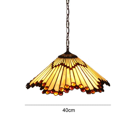 Colette Tiffany Suspension en Verre Coloré Méditerranéen