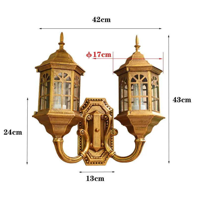 Applique Murale Extérieure Double Tête Amélie Étanche pour Jardin