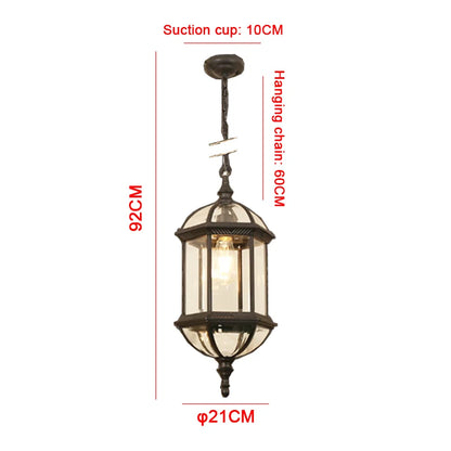 Émilie Suspension Européenne Extérieure Lampe de Jardin Étanche