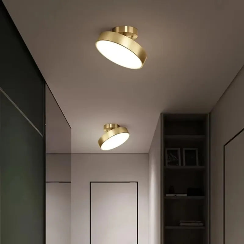 Aveline Brass LED Flush Mount Ceiling Light