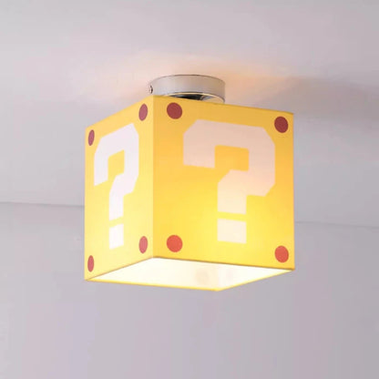 Sophie Lampe de Plafond pour Enfants Point d'Interrogation Jaune Créative Lumière de Chambre