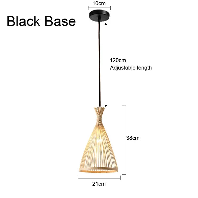 Aurélien Bamboo Rattan Pendant Light Handwoven Ceiling