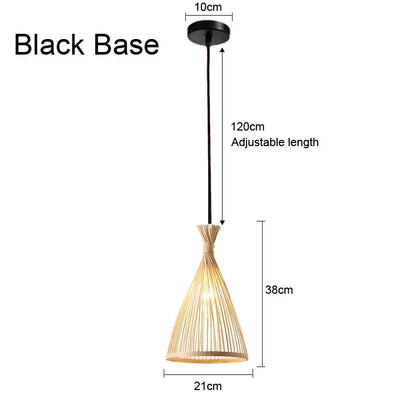 Aurélien Bamboo Rattan Pendant Light Handwoven Ceiling