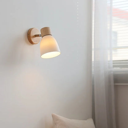 Applique murale Chloé en céramique avec accent en bois