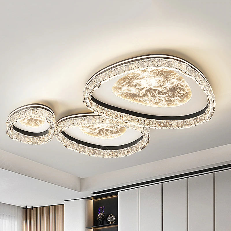 Plafonnier LED Nordique – Fixation encastrée moderne et minimaliste pour Salon et Chambre
