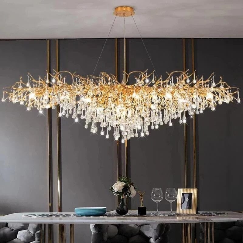 Lustre de luxe en cristal Noémie Waterdrop