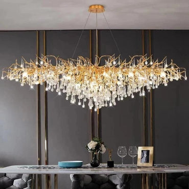 Lustre de luxe en cristal Noémie Waterdrop