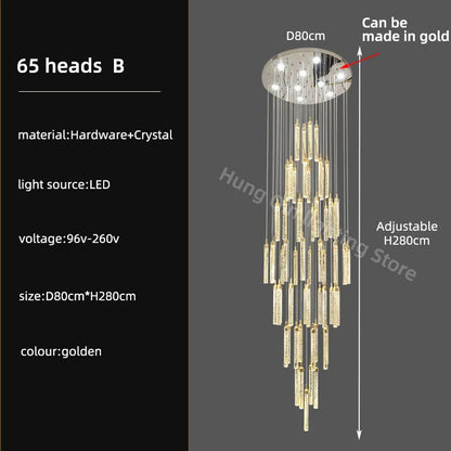 Lustre Pendentif Élodie Escalier de Cristal