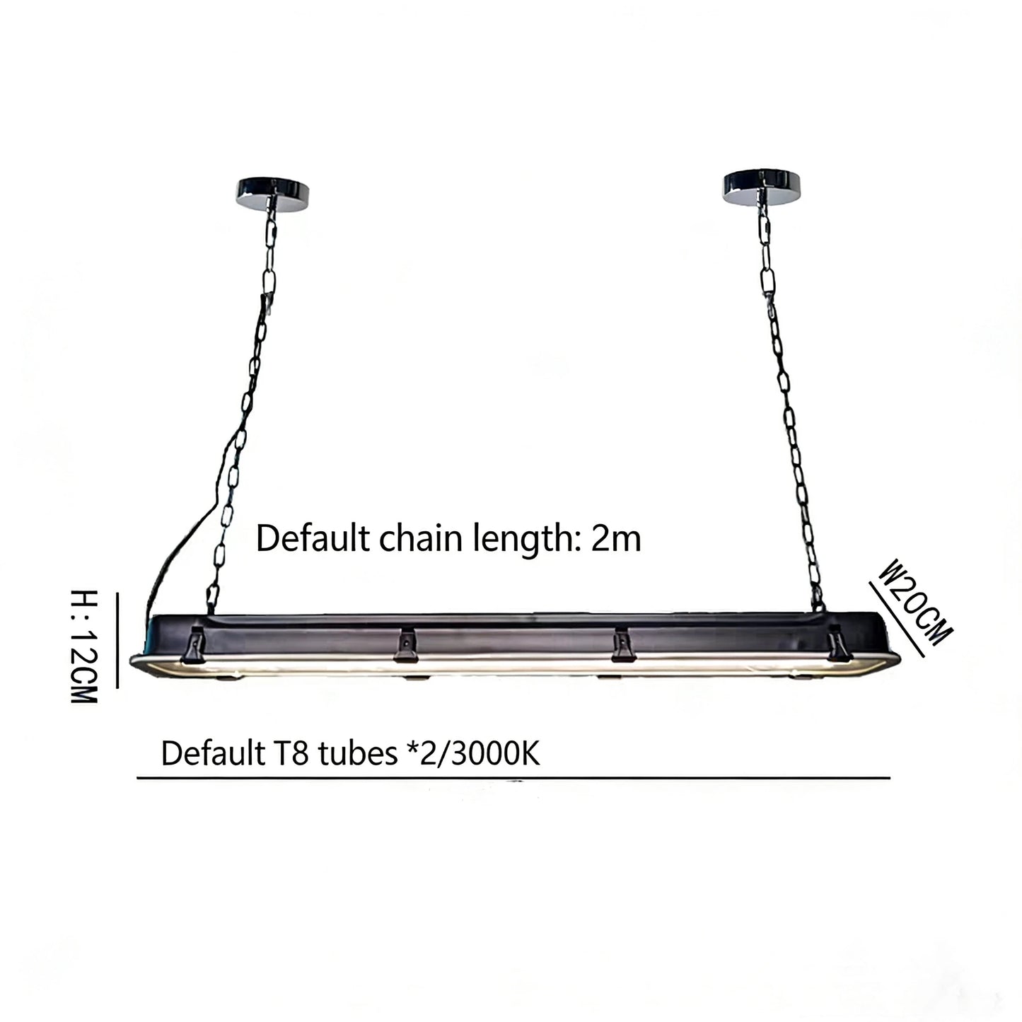 Amélie Industrial Rectangular Pendant Chandelier
