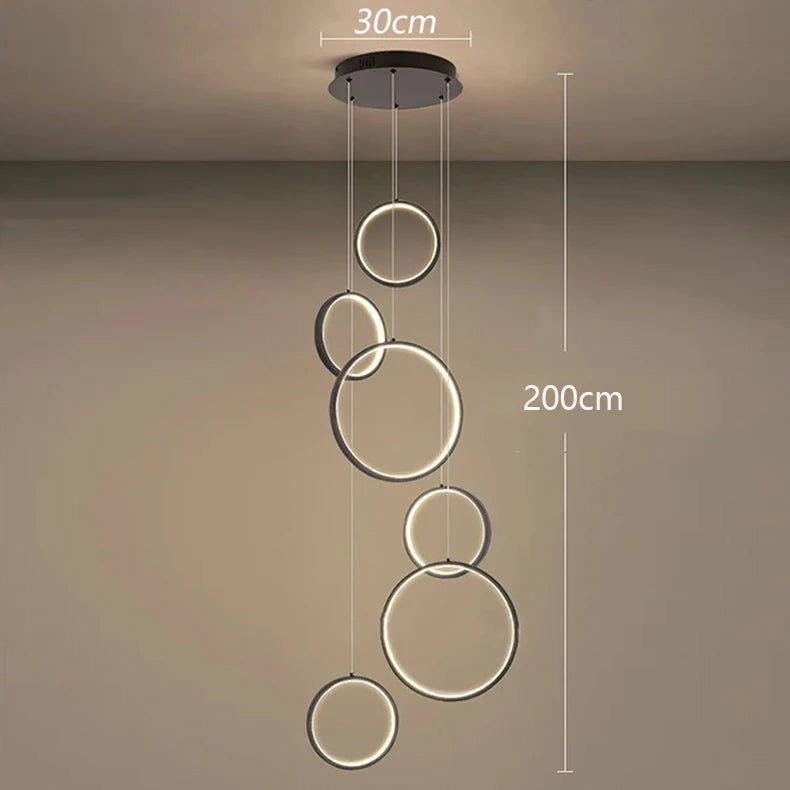 Camille Modern Multi-Head LED Pendant Chandelier Light