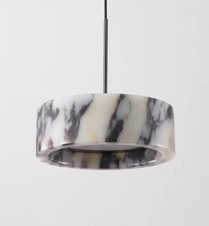 Pendentif Cœur en Pierre d'Albâtre Elara