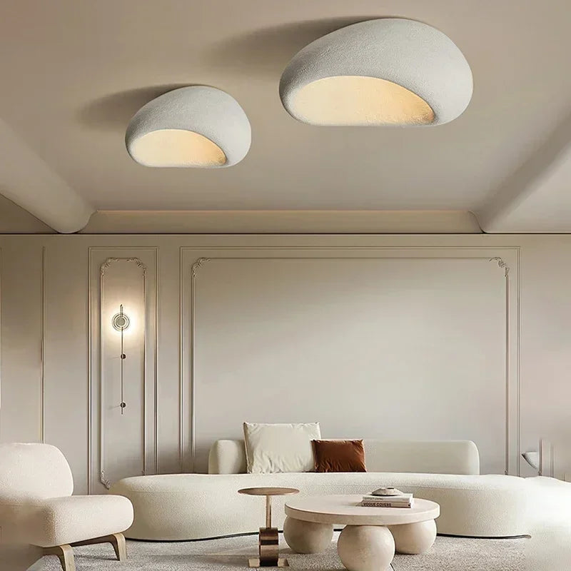 Camille Wabi Sabi Resin Ceiling LED Flush Mount Lamp