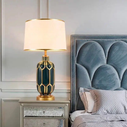 Black Ceramic Modern Luxury Table Lamp for Bedroom Living Room