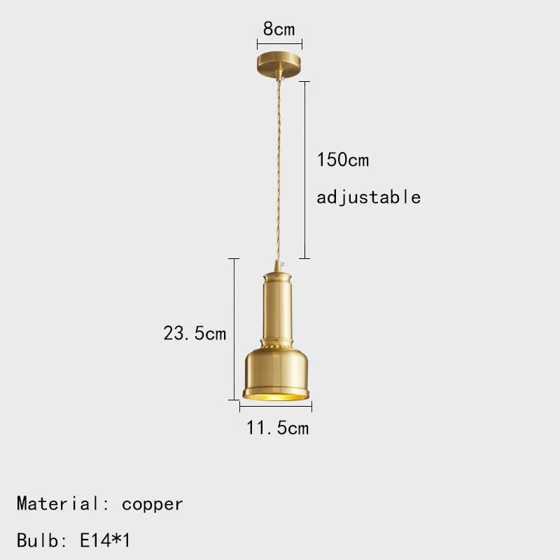 Suspension mini Léon Vintage Laiton