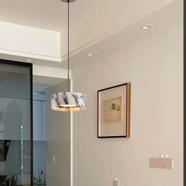 Pendentif Cœur en Pierre d'Albâtre Elara