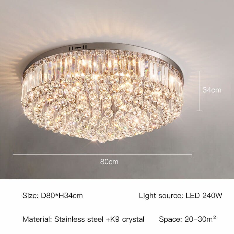 Clara Raindrop Crystal Ceiling Light