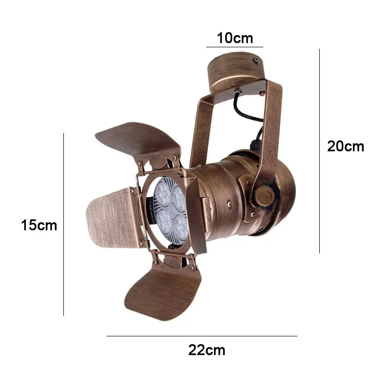 Charlotte Industrial 4-Leaf Ceiling Light