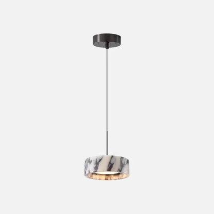 Pendentif Cœur en Pierre d'Albâtre Elara