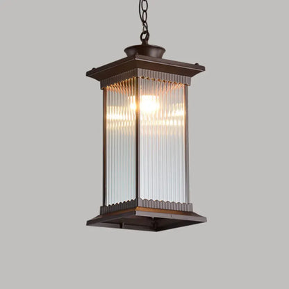 Claire Luminaire Suspendu Rétro Extérieur Lustre Cour